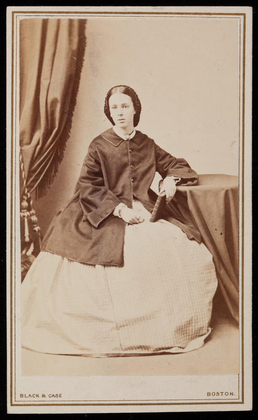 Studio portrait of Alice Barker Boston Mass. undated Historic