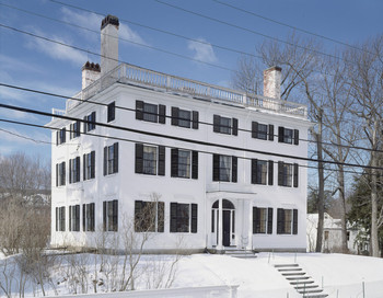 View of exterior in snow, Rundlet-May House, Portsmouth, N.H ...