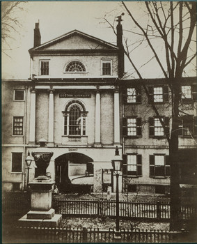 Old Boston Library, Franklin and Arch Streets, Tontine Crescent, Boston ...
