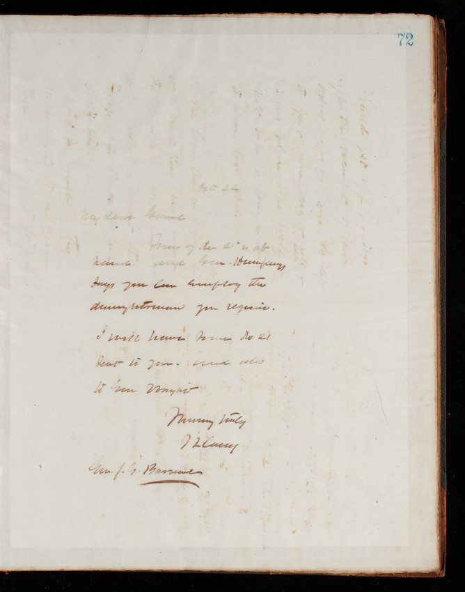 Thomas Lincoln Casey Letterbook (1871-1877), Thomas Lincoln Casey to [John] G. Barnard, October 22, 1872