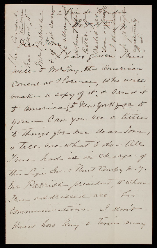 Louisa Seymour to Thomas Lincoln Casey, November 4, 1891
