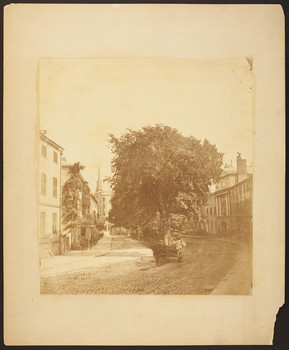 View of Franklin Street before the fire of 1872, Franklin Place and ...